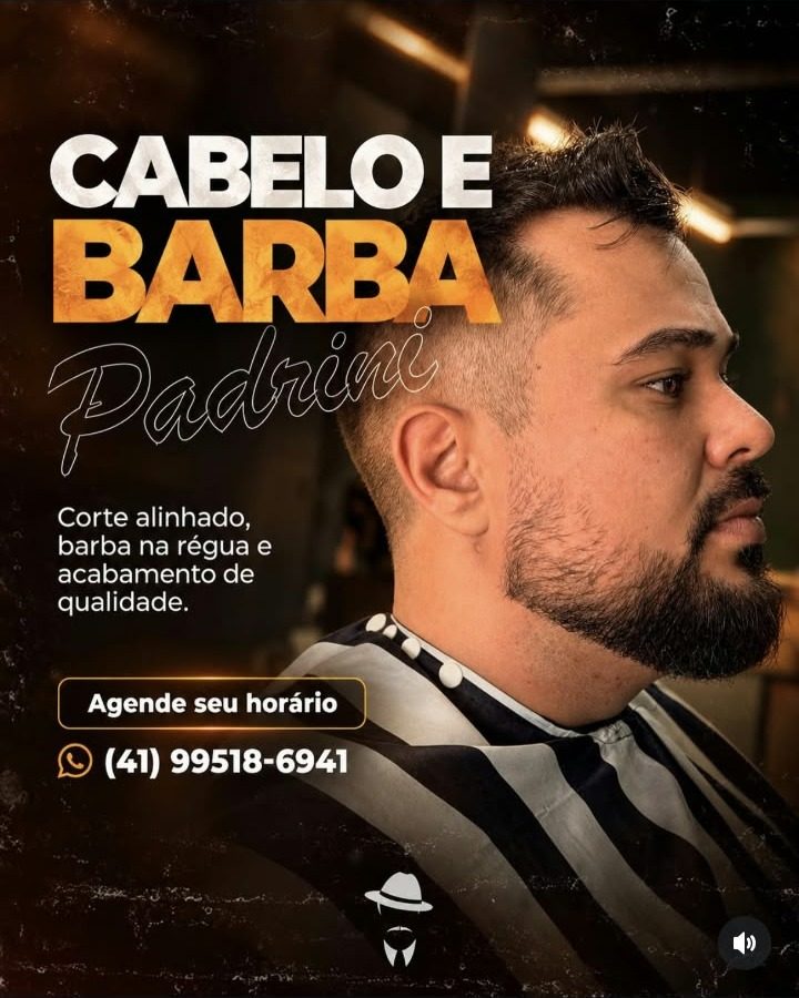 Combo de cabelo e barba da Padrini