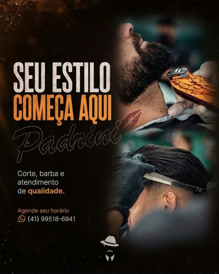 Atendimento na Barbearia Padrini